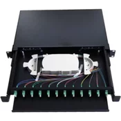 Opticki patch panel ExeLink sa 12 konektora SC/APC za rek orman