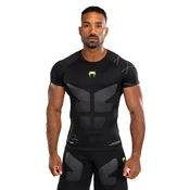 Venum Training Camp 4.0 Rashguard Short Sleeves Shirt, Black/Neon Green - S