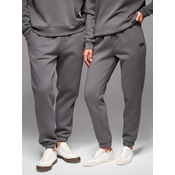 Ombre Mens structured knit sweatpants - graphite