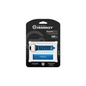 USB disk Kingston Ironkey 128GB Keypad 200C, USB-C 3.2, FIPS 140-3 Level 3, AES-256 bit, PIN