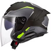 Otvorena motociklisticka kaciga LS2 OF618 Verso II Air crno-fluo žuta