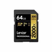Lexar memorijska kartica SDXC 64GB UHS-II V90 (R:300/W:260MB/s)