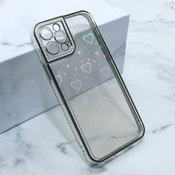 Futrola Heart za iPhone 12 Pro/ srebrna