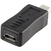 Renkforce USB 2.0 adapter [1x USB 2.0 vtič Mini-B - 1x USB 2.0 vtičnica Micro-B] črn Renkforce