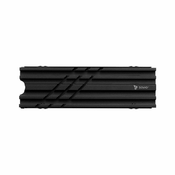 SAVIO Heatsink SAVIO za M.2 NVME 2280 SSD diske, črn - hladilni sistem z vključeno opremo in ročno navodilo