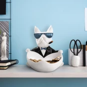 Aberto Design Dekorativna figura Big Boss, Bela