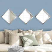 Wallity Set ogledala SETAYNA_051, Srebrni