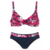 PETITE FLEUR Bikini  marine / roza / bela