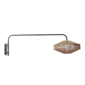 Kovinska stenska svetilka z vtikačem v naravni barvi o 43 cm Lyra – Light & Living