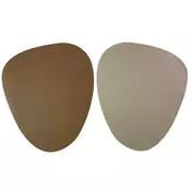 PODMETAC PVC OBLUTAK 44x37cm dvostrani ivory/brown 0052506