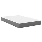 Vidaxl Vzmetnica z vzmetnico Svetlo siva 120 x 200 cm blago