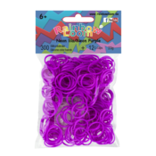 Rainbow Loom originalne gumice 300 komada neon ljubičaste od 6 godina