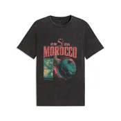 PUMA Fanpack 90s Tee Relaxed Men, Football, Black/Wild Green, XS