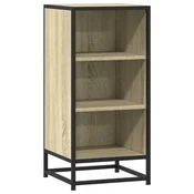 Vidaxl Komoda sonoma hrast 35,5x35x76 cm inženirski les in kovina
