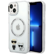 Karl Lagerfeld KLHMP14MHKCT iPhone 14 Plus 6,7 hardcase transparent Karl  Choupette Aluminium Magsafe (KLHMP14MHKCT)