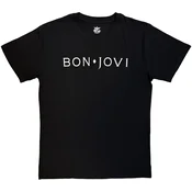 Bon Jovi Logo Mono Black S Majica