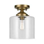 Kichler KL-WINSLOW-SF-NBR — plafonsko svetilo WINSLOW 1xE27/60W/230V, precnik 21,6 cm, mesing