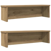 vidaXL Kitchen Racks Stackable 2 artisian hrast pcs 50x15x16 cm