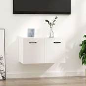 vidaXL Stenska omarica bela 60x36,5x35 cm inženirski les