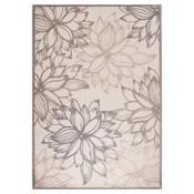 Lesnina TEKAČ Floral 80/200 cm tkano krem barve, bež