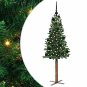 Mršavo božicno drvce Zelena 150 cm PVC i cvrsto drvo bora