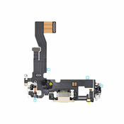 Apple iPhone 12 Pro - konektor za polnjenje + Flex kabel (zlat)