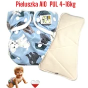 shumee AIO PUL plenica za večkratno uporabo BLUE DOGS NappiMe