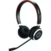 Jabra Telefonske slušalke bluetooth brezžične Jabra Evolve 65 UC On Ear črne, srebrne barve