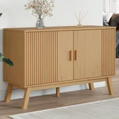 Vidaxl Komoda OLDEN rjava 114x43x73,5 cm trdna borovina