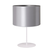 Duolla - Stona lampa CANNES 1xE14/15W/230V precnik 20 cm srebrna/bela