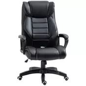 Homestar Pisarniški stol z masažo 66x78x112-120 cm Črn