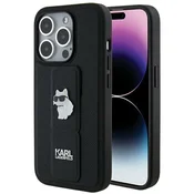 shumee Stojalo za ključe Karl Lagerfeld Saffiano Choupette - ovitek za iPhone 14 Pro Max (črn)
