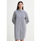 Pamucna haljina Marc OPolo boja: tamno plava, mini, oversize, 502081321047