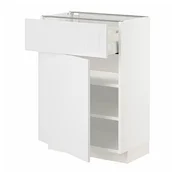 METOD / MAXIMERA Podni element s fiokom/vratima, bela/Stensund bela, 60x37 cm