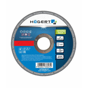 HOEGERT HT6D631 Brusilna plošča, za brušenje kovine in inoxa, 125 mm, 1.0 mm (20kom)