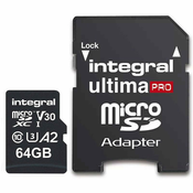 Integral 64GB Professional High Speed 180MB / s microSDXC V30 UHS-I U3
