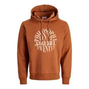 JJ REBEL Muški duks 12284981, Terakota