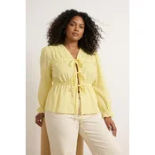 Trendyol Curve Ženska bluza Tbbss25Af00066, Žuta