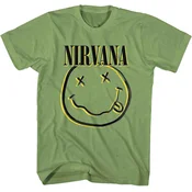 Nirvana Majica Inverse Smiley Green L