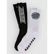 Santa Cruz Finish Line (2 Pack) Socks black & white