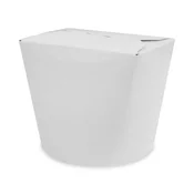 Škatla za hrano Asia (PAP FSC Mix/PE) maščoboodporna bela 750ml/26oz [50 kosov]