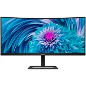 PHILIPS Monitor 346E2CUAE 34 Curved VA, 3440x1440 (UWQHD), 100Hz, 1ms (MPRT), 1500R, 300 cd/m2, 3000:1, Adaptive Sync, 1xHDMI 2.0, 1xDP 1.2, 1xUSB-C (DP Alt mode, PD 65W), PIP and PBP mode, Speakers,