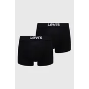 Bokserice Levis 2-pack za muškarce, boja: crna, 37149.0805-001