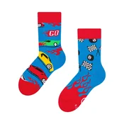 Nogavice DEDOLES otroške dolge - hitri avtomobili, unisex, 31-34