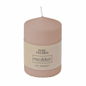 Pudrasto rožnata sveča Eco candles by Ego dekor Top, čas gorenja 25 h