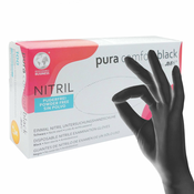 AMPri Nitrilne rokavice Pura Comfort Black, nepudrane – S, 100 kosov
