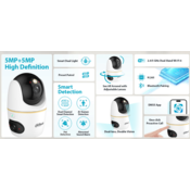 Dahua H5D-5F notranja WiFi kamera z dvojnim objektivom, 5MP, avto sledenje