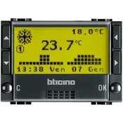 DNEVNI/TEDENSKI TERMOSTAT LIVING LIGHT 3M ČRNEGA RAZREDA L4451