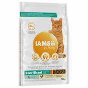 10% popusta! 10 kg IAMS for Vitality hrana za mačke - Adult Sterilised piletina