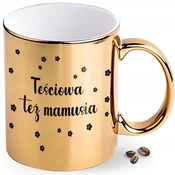 shumee ZLATA SKODELICA KOT DARILO ZA TAŠČO, MAMO, MAMCO, ZABAVNA, LEPA, S POTISKOM